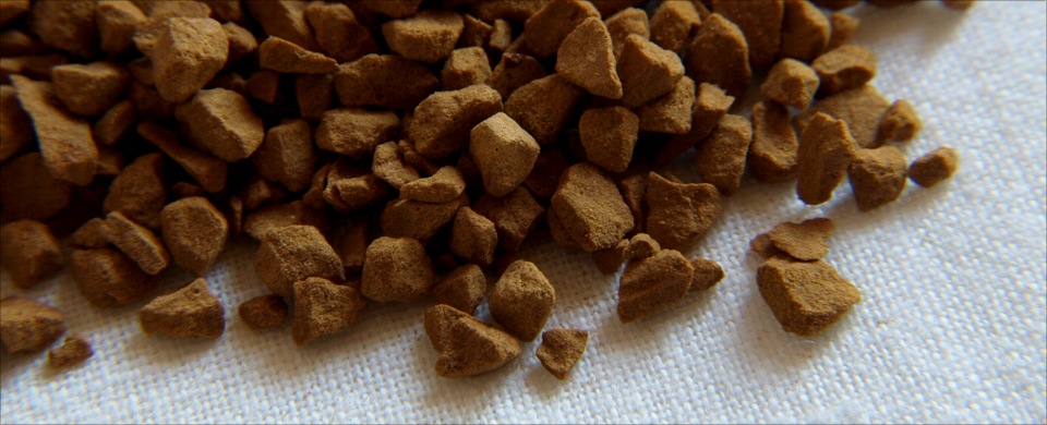 instant coffee closeup